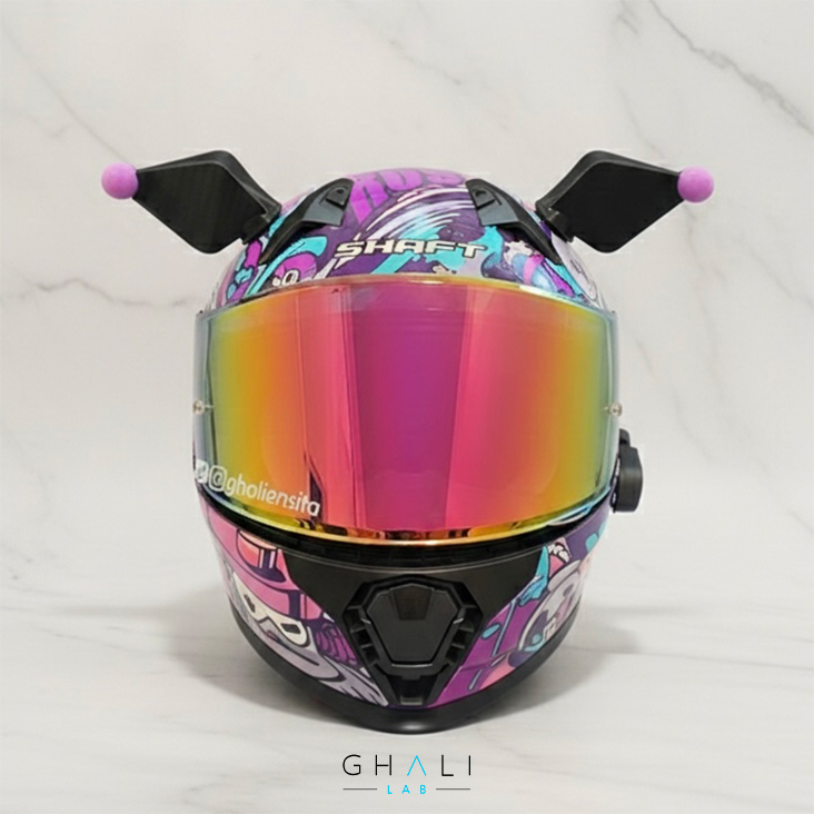 Orejas de Kuromi para casco impresas en 3D